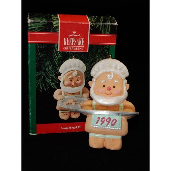 Hallmark Keepsake Ornament 1990 Gingerbread Elf - Picture 1 of 6